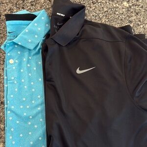 Nike Black Performance Polo Shirts